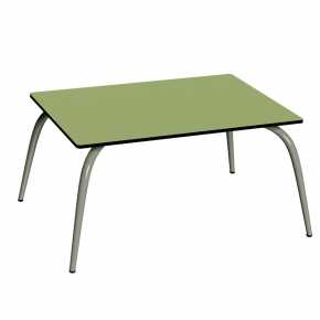 Table Basse Sun – Uni Vert Tilleul - Pieds Kaki