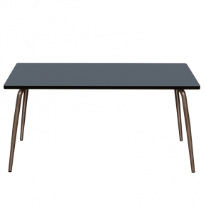 Table Retro Véra 160x80 – uni Bleu Gris - Pieds Bruts