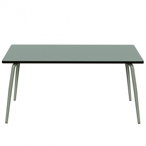 Table Retro Véra 160x80 – uni Kaki - Pieds Kaki