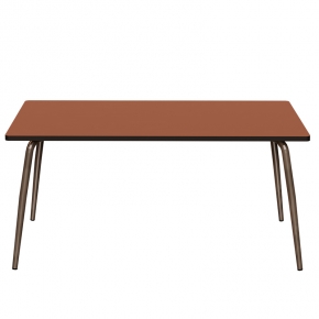 Table Retro Véra 160x80 – uni Paprika - Pieds Bruts