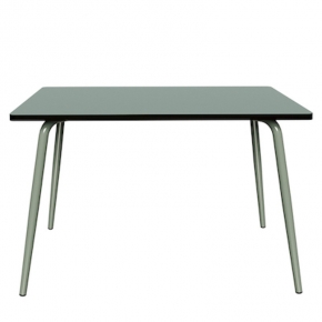 Table Retro Véra 120x70 – uni Kaki - Pieds Kaki