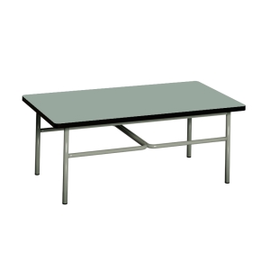 Table basse Elienor 110x60 - uni Kaki - Pieds Kaki